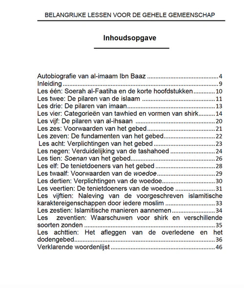 Belangrijke lessen voor de hele gemeenschap