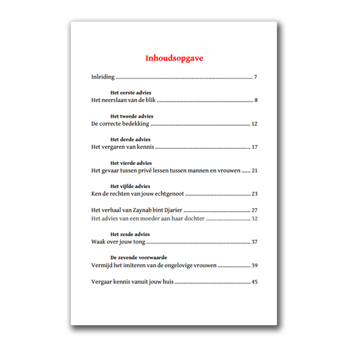 Advies aan iedere Moslimvrouw