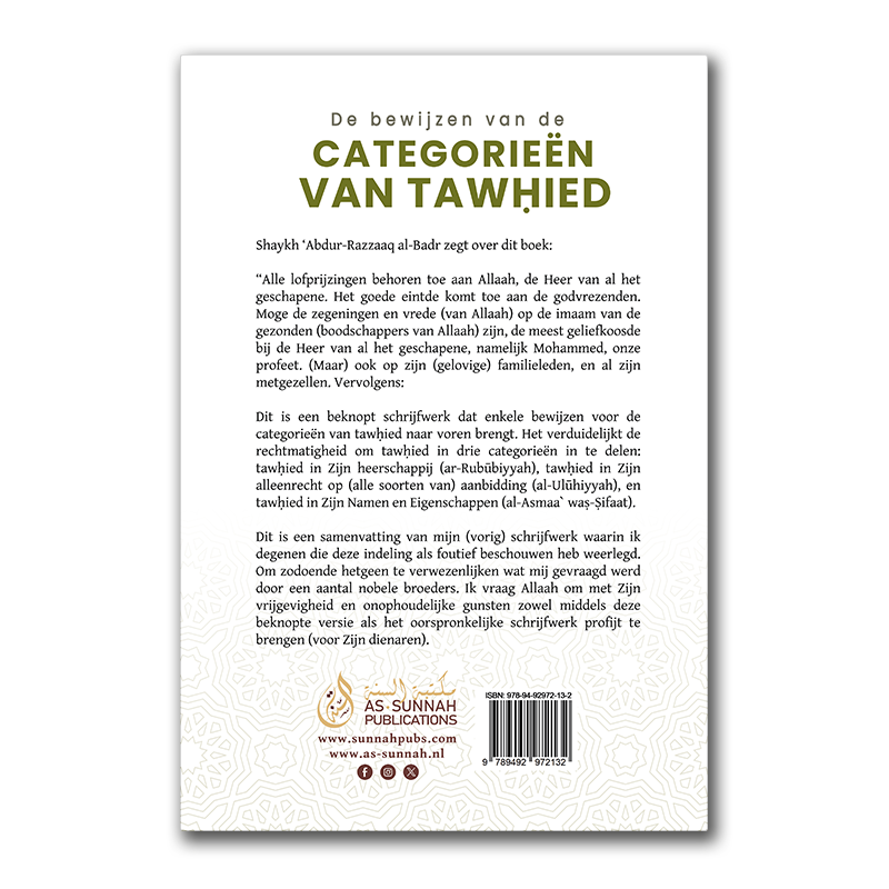 De Bewijzen van de Categorieën van Tawhied